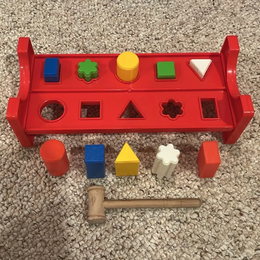 Pound a Peg Toy with hammer